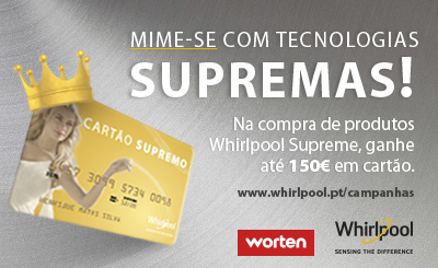Neste Natal as Tecnologias Supremas da Whirlpool, Oferecem até 150€ !