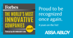 ASSA ABLOY reconhecida pela Forbes como uma das empresas mais inovadoras em todo o mundo