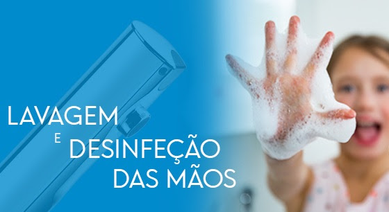 Lavagem e desinfeção das mãos