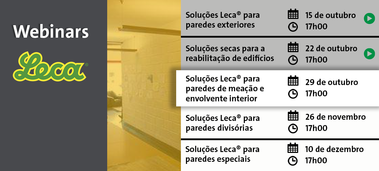 [Webinar] Soluções Leca® para paredes
