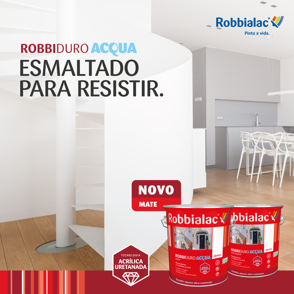 Robbiduro Acqua, a solução da Robbialac para superfícies esmaltadas para resistir!