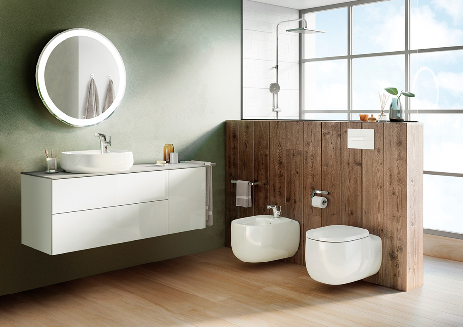 Roca apresenta móveis funcionais e elegantes para espaços de banho