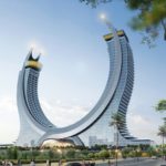 Portuguesa OLI nas Katara Towers, obra icónica do Catar