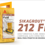Nova argamassa SikaGrout®-212 Fluid substitui SikaGrout®-213 e SikaGrout®-218