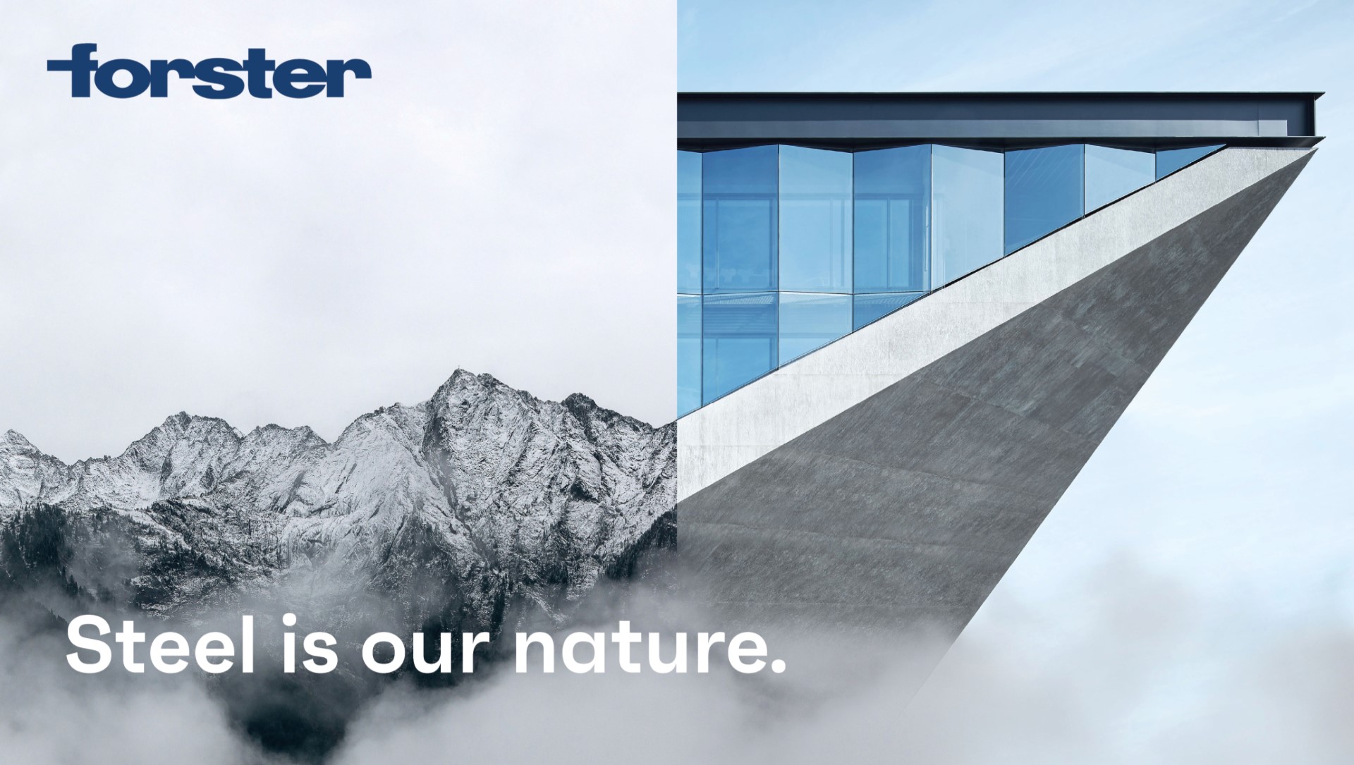 Forster Profile Systems apresenta nova imagem, reforçando a ligação do ambiente construído ao ambiente natural