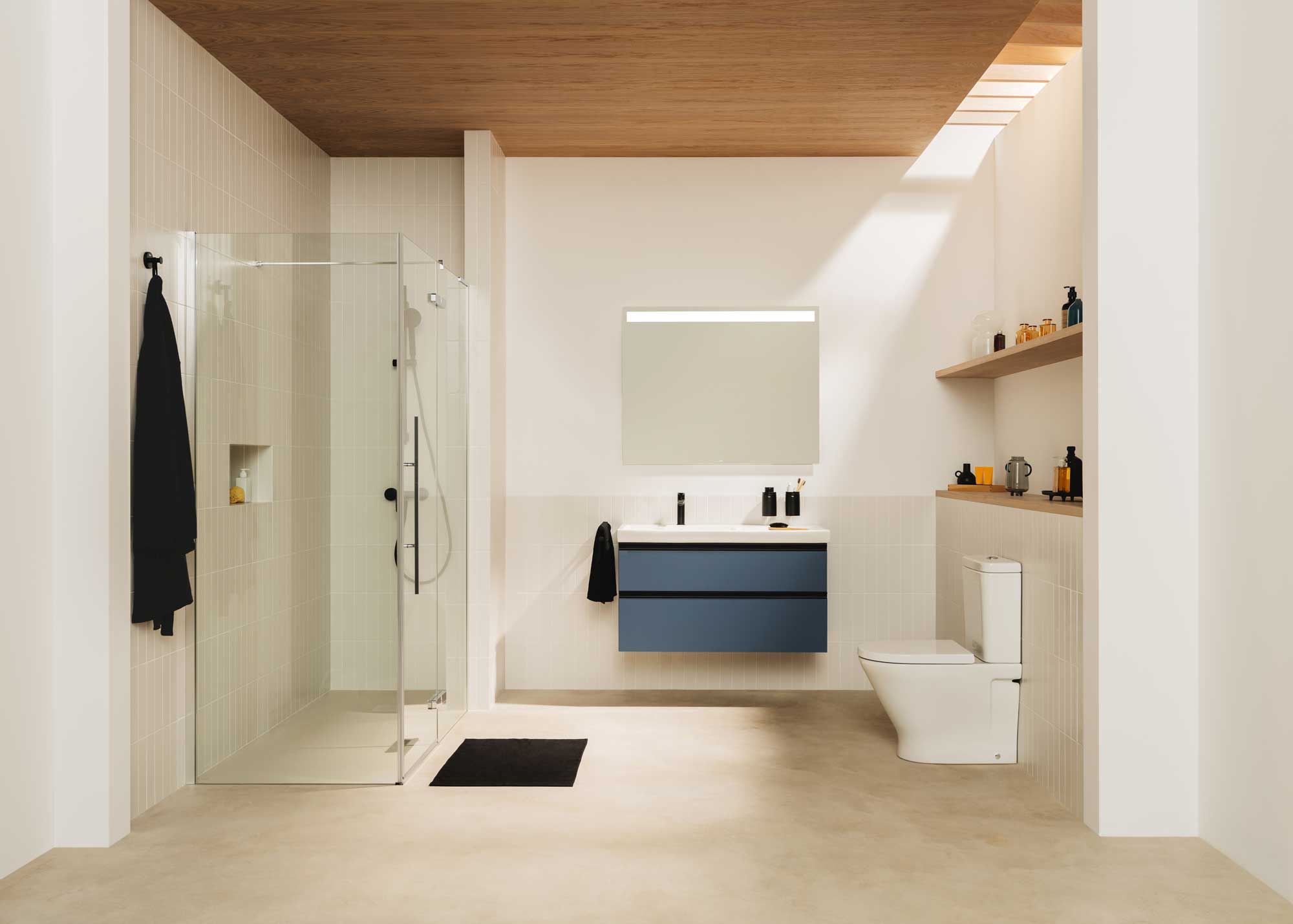 Roca sugere móveis para casa de banho com lavatório integrado