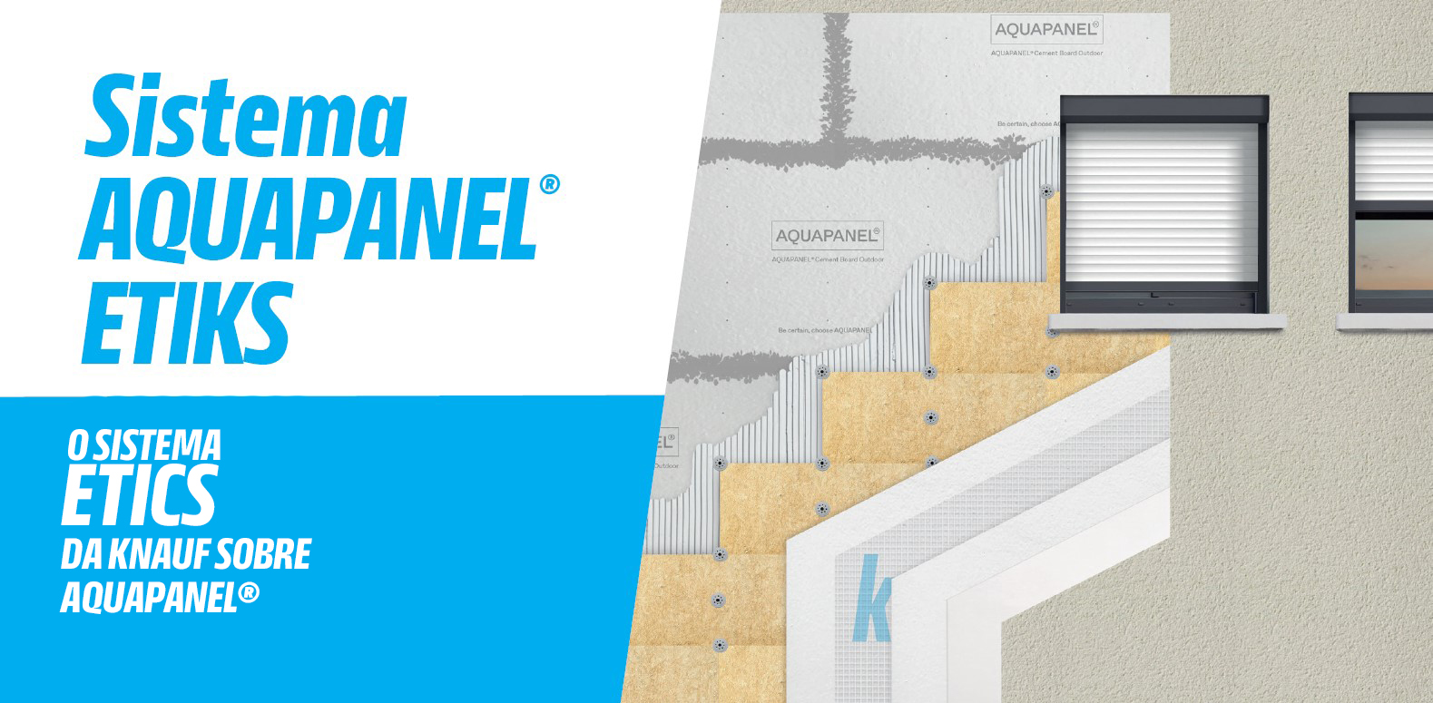 Knauf lança novo sistema Aquapanel® ETICS para fachadas
