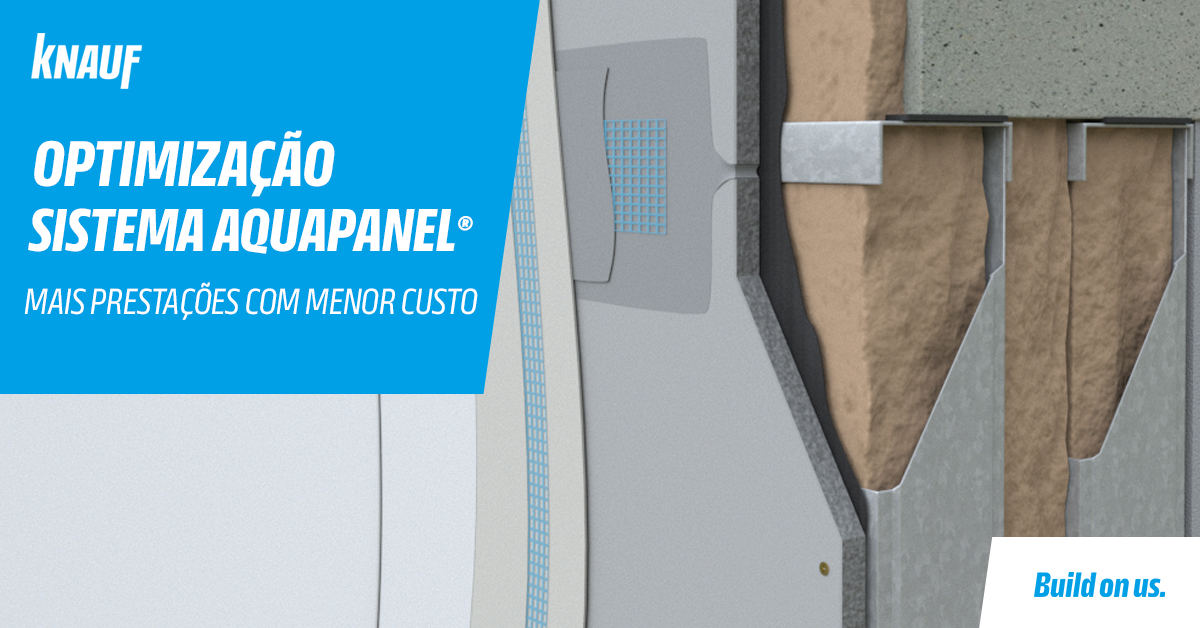 Knauf melhora o seu sistema de fachada Aquapanel® - Mais funcionalidades a um custo mais competitivo