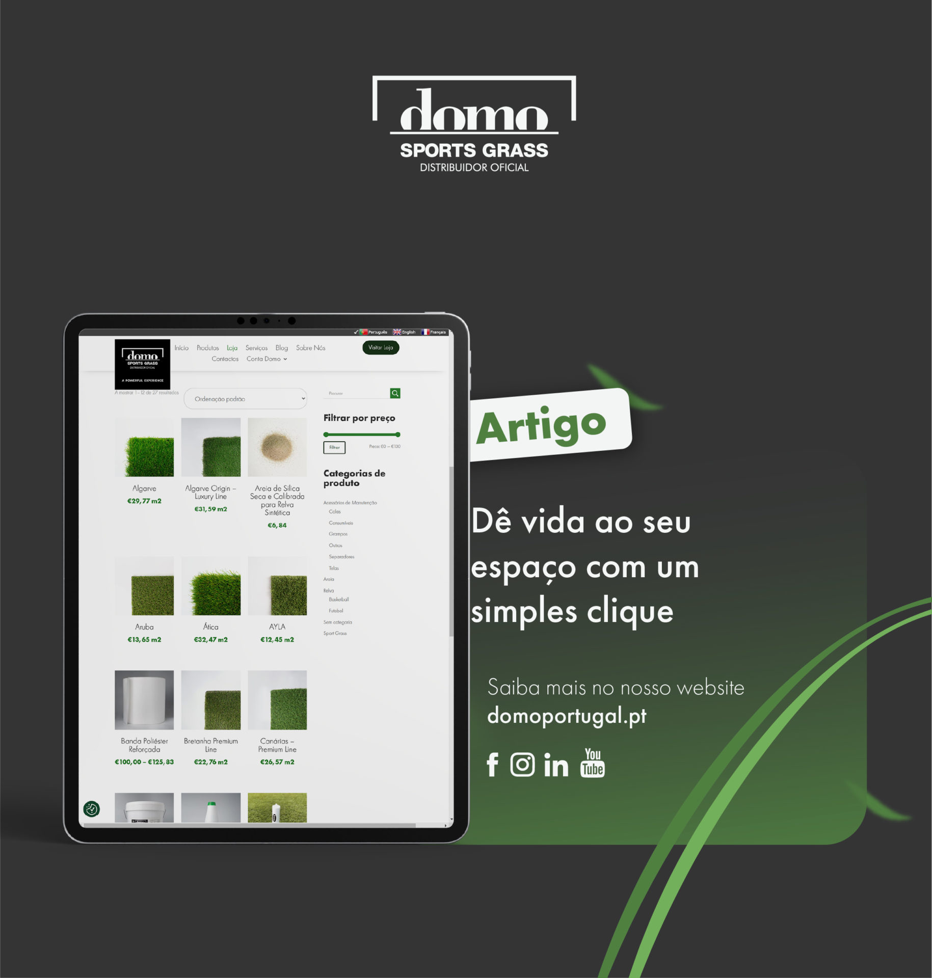 Dê vida ao seu espaço com um simples clique