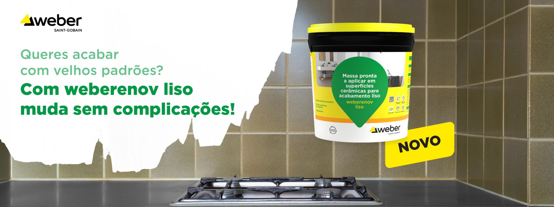 Weber lança solução para renovações rápidas de superfícies cerâmicas
