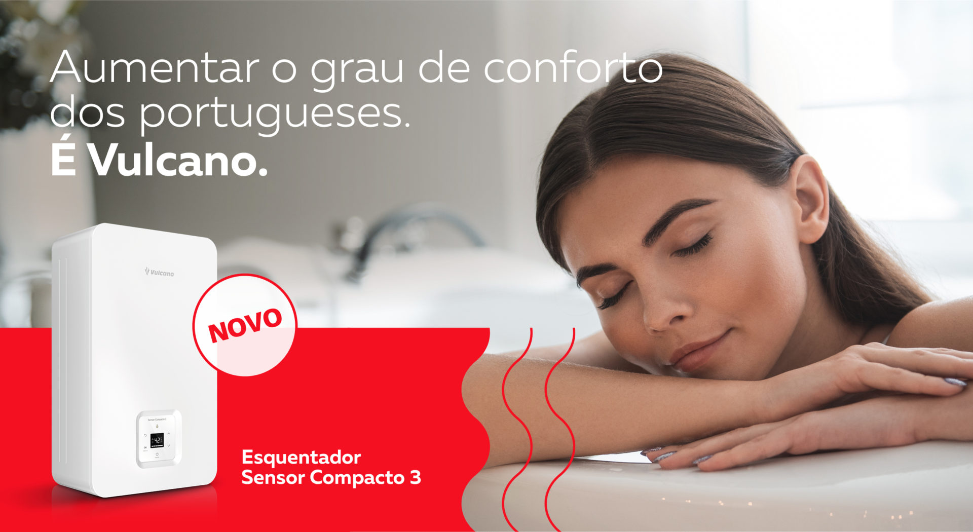 Vulcano reforça a sua gama de produtos com o novo esquentador Sensor Compacto 3