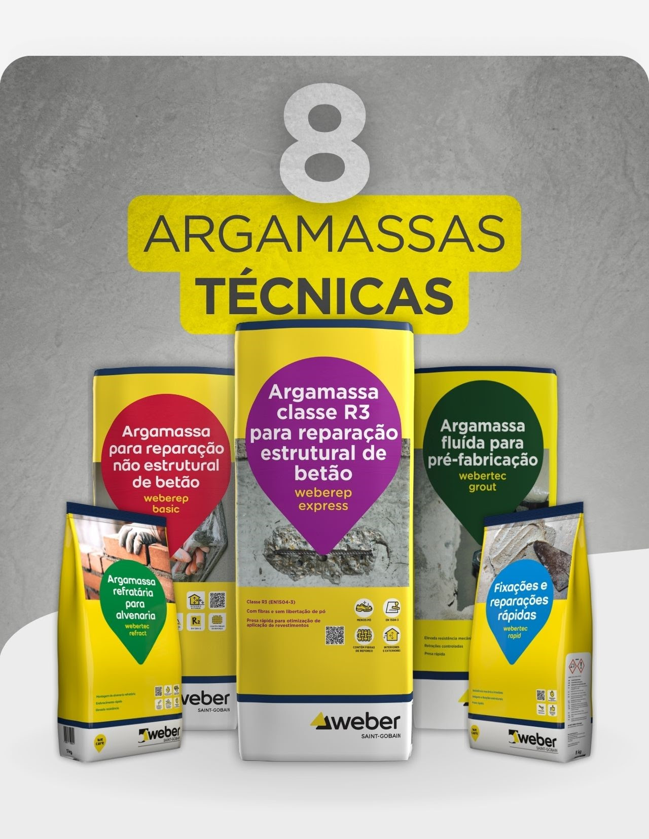 Conheça as 8 argamassas técnicas Weber para a sua obra
