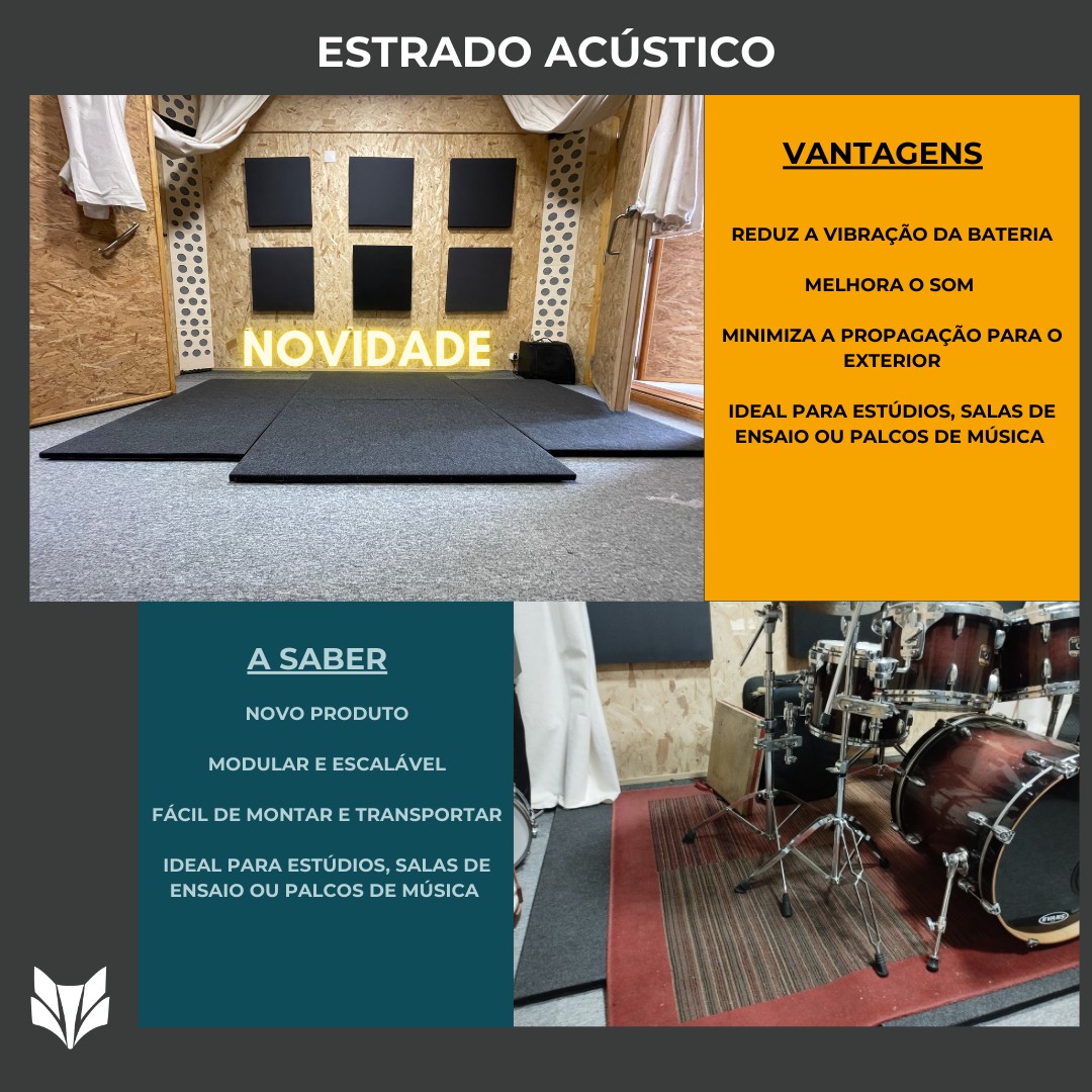 Estrado para bateria